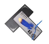 Juego de pluma clásica vintage, elegante instrumento de escritura antiguo para entusiastas de la caligrafía, regalo para artistas, negro, blanco, azul, 20, 25 cm (Blue)