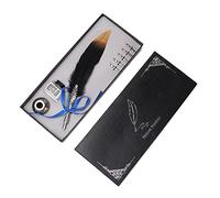 Juego de pluma clásica vintage, elegante instrumento de escritura antiguo para entusiastas de la caligrafía, regalo para artistas, negro, blanco, azul, 20, 25 cm (Black)