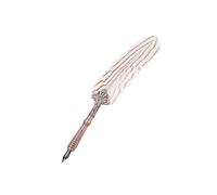 Juego de Pluma de Inmersión Clásica Retro, Pluma Estilográfica de Lujo para Caligrafía y Caja de Regalo, Papelería, Práctica de Escritura (WHITE)