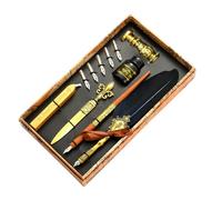 Juego de pluma y tinta, bolígrafo antiguo para escribir, sumergir, sellar, sello de sellado, herramienta de sobre, el mejor kit de regalo para escribir, dibujar, firmas