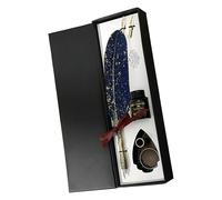 Juego de plumas estilográficas vintage, papelería de caligrafía clásica, elegantes bolígrafos de escritura con plumas para tomar notas, dibujar y letras, regalo perfecto para escritores principiantes