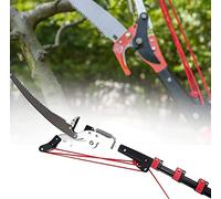 Juego de podadora manual con sistema extensible y ajustable en altura para cortar y recortar ramas y hojas, sierra de árbol de 7,3 m de alto
