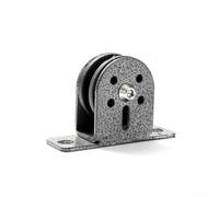 Juego de polea de rodamiento de acero inoxidable con rodamientos dobles para cuerda de alambre de 3 mm a 10 mm, polea de elevación silenciosa de 600 libras de capacidad para montaje en techo de pared