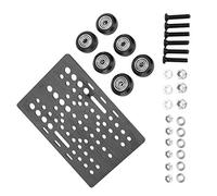 Juego de Polea de Soporte Placa Placa Pórtico, Accesorios Impresora 3D 1 Conjunto Compatible con OpenNBuilds V Tipo Actuadores Lineales V Kit Pórtico, para Aplicaciones Impresora 3D