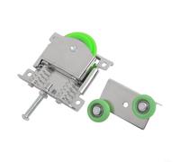 Juego de polea para puerta corredera, rodillo de armario, resistente, capacidad de 20 kg, ruedas de nailon, funcionamiento silencioso, autolimpiante para gabinete, ventana, puerta, hardware