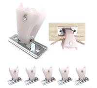 Juego de poleas de cortina para persianas romanas | Poleas de metal y plástico para montaje en pared | 6 piezas accesorios de tratamiento de ventanas con fácil instalación para mecanismo de elevación