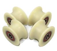 Juego de poleas de nailon mecanizado de 58 mm de diámetro, varios tamaños de surco, 4 unidades, 34 mm Groove, 4