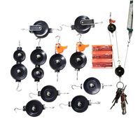 Juego De Poleas Dobles | Material Escolar de Metal con Cuerda | Equipo Para Experimentos Científicos Con Poleas,para Estudiantes Niños Profesores Hogar Aula Práctica de Conceptos Autoaprendizaje Estud