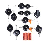 Juego De Poleas Dobles | Material Escolar de Metal con Cuerda - Herramienta Educativa de Doble Polea | para Estudiantes Niños Niñas Profesor Casa Aula Lab Grupo Estudio Práctica Conceptos