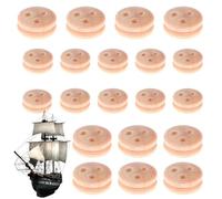 - Juego de poleas para modelo de barco, bloques de poleas, juguetes reutilizables con ruedas de madera | 20 kits de construcción de barcos para hombres y mujeres