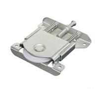 Juego de poleas para puerta corredera con mecanismo de resorte doble para mejorar el movimiento elástico