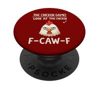Juego de Pollo F-Caw-F Meme Divertido Expresión de Pollo PopSockets PopGrip Adhesivo