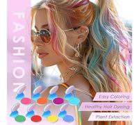 Juego De Polvos De Peluquería De 8 Piezas Y Peine De Doble Cara De 1 Pieza, Resaltado Temporal De Herramientas De Peluquería, Representaciones Teatrales Y Otras Escenas.