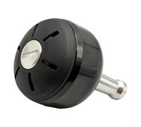 Juego de pomos de fibra de carbono EVA para carretes Bull Eye 5080 9100 9120 5050, incluye juntas de rodamientos y componentes de montaje (fibra de carbono plateada)