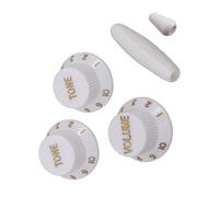 Juego de pomos de guitarra con textura para volúmenes eléctricos y controles de tono, fácil instalación