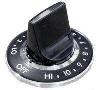 Juego de pomos de quemador de horno premium para estufa de gas, interruptor de cocina con husillos de varios tamaños, negro