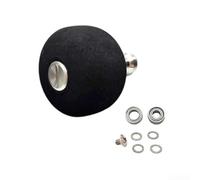 Juego de pomos diseñado específicamente para carretes Bull Eye 5080 9100 9120 5050, incluyendo todos los componentes de montaje necesarios (EVA plateado)