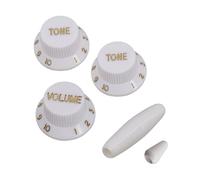 Juego de pomos para guitarra, tapas de potenciómetro, textura para controles de tono y volúmenes de guitarra eléctrica