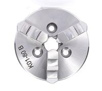 Juego de portabrocas autocentrantes de 4 pulgadas y 4 mandíbulas K01-80B 80 mm, 3 pulgadas, 3 mandíbulas, mini portabrocas reversibles autocentrantes manuales para CNC con rosca de 1 pulgada x 8TPI