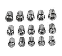 Juego de Portabrocas CNC, Herramientas de Perforación de Tamaño Pequeño Resistentes Al Desgaste 2-16 Mm ER25 Spring Collet 15 Piezas para Máquina de Grabado
