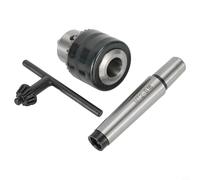 Juego de portabrocas con MT2 - para llave de eje cónico Morse - Capacidad de 5/64 a 1/2 pulgadas - para contrapunto de torno de metal - para mecanizado CNC - Diseño deslizante sin posición - Acero