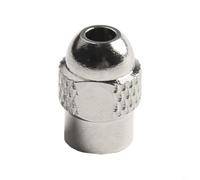 Juego de portabrocas de latón para herramientas giratorias, 10 piezas de 0,5 a 3,2 mm con accesorios de tuerca M8 x 0,75 mm, pinza dorada y tuerca plateada para compatibilidad con brocas