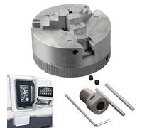 Juego de portabrocas de torno, pequeño portabrocas de torno de aleación de zinc de 3 mandíbulas, accesorio de abrazadera de alta precisión, herramienta eléctrica autocentrante para fresado