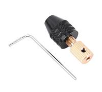 Juego de portabrocas eléctrico de latón y aleación de aluminio, rango de capacidad de agarre, herramienta de perforación de 0,3-3,4 mm para taladros eléctricos con husillos de 1/8 ", taladros eléctric