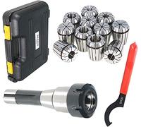 Juego de portabrocas ER32 R8 con 11 Uds. Juego de pinzas ER32 de 3-19MM y llave apta para máquina de grabado CNC y herramienta de torno de fresado