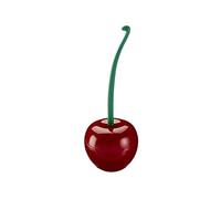 Juego de portaescobillas de inodoro con forma de cereza creativo, juego de soportes para cepillos de baño, suministros de limpieza para inodoro (Rosso)