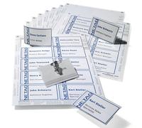 Juego de portanombres DURABLE, portanombres con pinza combinada