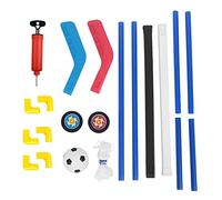 Juego de portería de Hockey de fútbol para niños, Juguete multijuego 2 en 1 de plástico Duradero con Bomba de Pelota Inflable, fácil Montaje para Juegos en el Patio, la Playa y el