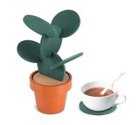 Juego de posavasos creativos con forma de cactus, multifuncionales aislados para decoración del hogar y la oficina, inauguración de la casa