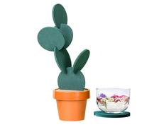 - Juego de posavasos - Juego de posavasos para bebidas | Protector de mesa creativo con soporte para macetas, decoración de en casa y decoraciones de escritorio de mesa