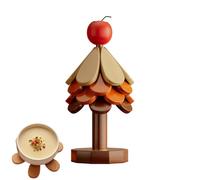 Juego de posavasos para árbol de Navidad - Base aislante de madera para árbol de Navidad | Juego de posavasos de cocina | Para utensilios de cocina estufa taza de platos calientes Tazón