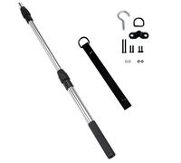 Juego de postes de escalera ajustables para ático con hebillas reforzadas para una extensión segura a sistemas de polea de escalera de ático de 40 pulgadas