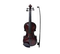 Juego de práctica de música de violín de simulación para principiantes, instrumento musical, mano de obra exquisita, accesorios de rendimiento(Dark Brown)