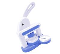 Juego de prensa de botones con herramienta de corte, 48 patrones para manualidades infantiles y actividades navideñas, juego de insignias con piezas de botón