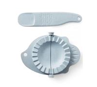 Juego de prensa para hacer bolas de masa, herramienta de cocina colgante, cuchara, Combo de plástico multiusos PP para cocinar en casa, hacer bolas de masa (Azul)