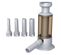 Juego de prensa salami - Boquilla de cuatro embudos, componente de alimenticio, marco de cilindro grande | Soporte de mango estable, base pesada para suelo, espacio local, patio, oficina de cl