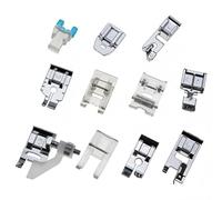 Juego de prensatelas de 11 piezas, accesorios para máquinas de coser compatibles con W6 Brother Singer, juego de pies prensatelas multifunción en caja de almacenamiento, accesorios para máquinas de