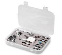 Juego De Prensatelas para Máquina De Coser, Kit Prensatelas para Máquina Coser con Caja, Accesorios con Manual Prensatelas Maquina Coser para Máquinas Brother, Singer, Janome De Vástago Bajo, 15 Uds