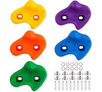 Juego de presas de escalada en roca, coloridas y duraderas, para muros de escalada en interiores y exteriores, fáciles de agarrar e instalar,
