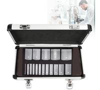 Juego de Prismas Oftálmicos, 16/22 Piezas de Resina Óptica para Pruebas de Estrabismo y Foria, Kit de Optometría Profesional con Filtro Rojo y Maletín de Aluminio para Clínicas,16pcs