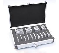 Juego De Prismas Oftálmicos Ópticos De 18 Piezas, Cuña De Alta Precisión, Medición De Estrabismo, hasta 80D, con Estuche De Aluminio, For Centros De Optometría Y Hospitales