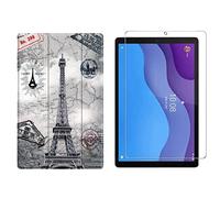 Juego de protección 2 en 1 para Lenovo Tab M10 2nd 2020 TB-X306F TB-306X 10.1 pulgadas con funda + protector de pantalla de vidrio templado