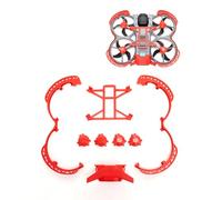 Juego de protección anticolisión 4 en 1 para dron DJI Avata 360, protector de hélice, tren de aterrizaje, placa inferior, ala trasera, anillos anticolisión, marco protector de parachoques (juego rojo