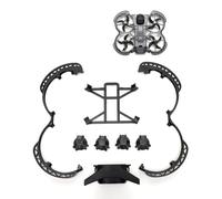 Juego de protección anticolisión 4 en 1 para dron DJI Avata 360, protector de hélice, tren de aterrizaje, placa inferior, ala trasera, anillos anticolisión, marco protector de parachoques (juego negro