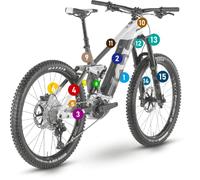 Juego de protección de pintura para Husqvarna Mountain Cross L & XL en brillo