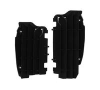 POLISPORT 8456000001 - Juego de protectores de radiador fabricado en polipropileno resistente y duradero sin herrajes compatible con motocicletas Kawasaki en color negro